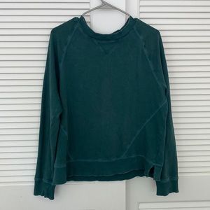 Distressed crewneck sweatshirt